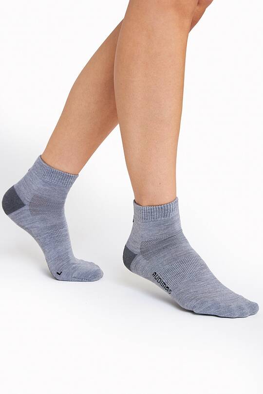 Trumpos kojinės žygiams su merino vilna 1 | Audimas