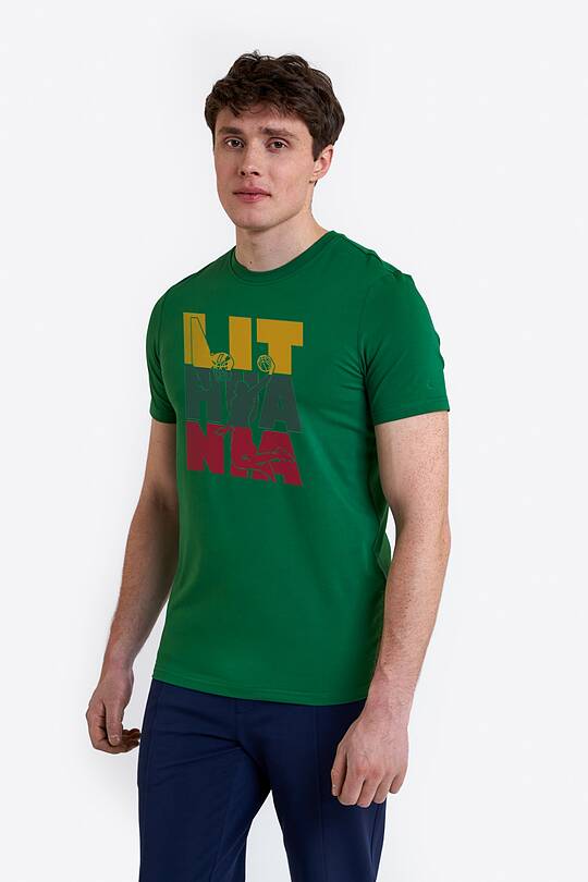 Medvilniniai marškinėliai trumpomis rankovėmis LIE-TU-VA 1 | Audimas