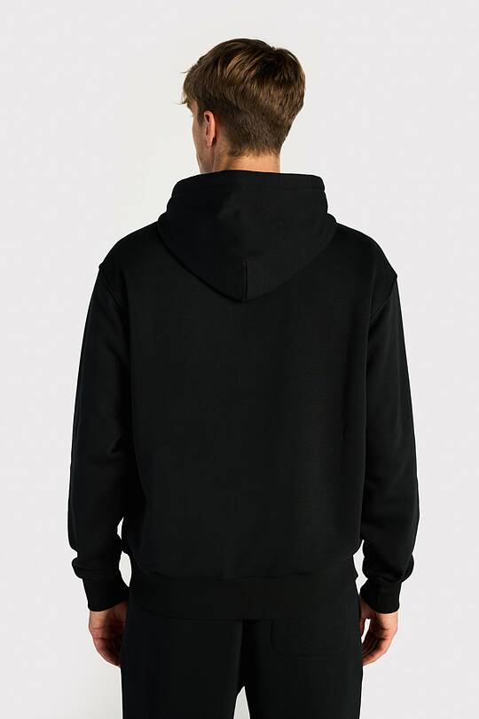 Padidinto silueto medvilninis džemperis šiauštu vidumi 2 | Audimas