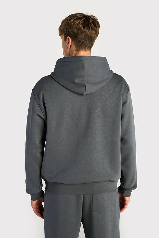 Padidinto silueto medvilninis džemperis šiauštu vidumi 2 | Audimas