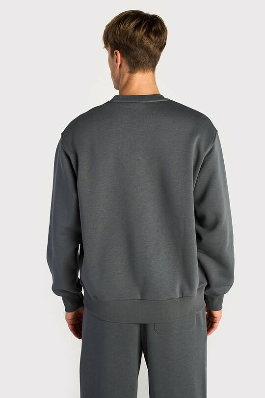 Padidinto silueto medvilninis džemperis šiauštu vidumi 2 | Audimas