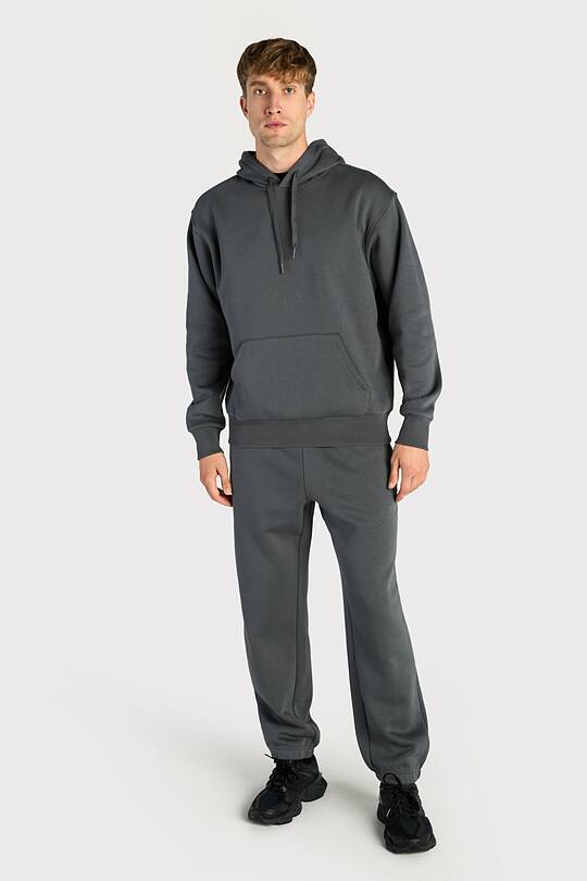 Padidinto silueto medvilninės kelnės šiauštu vidumi 1 | Audimas