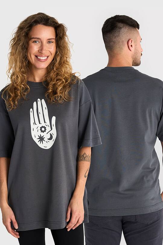 Medvilniniai marškinėliai trumpomis rankovėmis ,,Pasaulis delne" 1 | Audimas