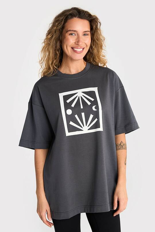 Medvilniniai marškinėliai trumpomis rankovėmis ,,Rytas Vakaras" 2 | Audimas