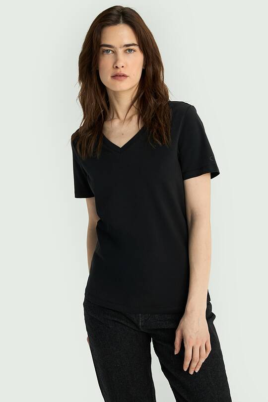 Medvilniniai marškinėliai V formos iškirpte 1 | Audimas