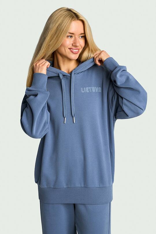 Nacionalinės kolekcijos medvilninis džemperis su gobtuvu 1 | Audimas