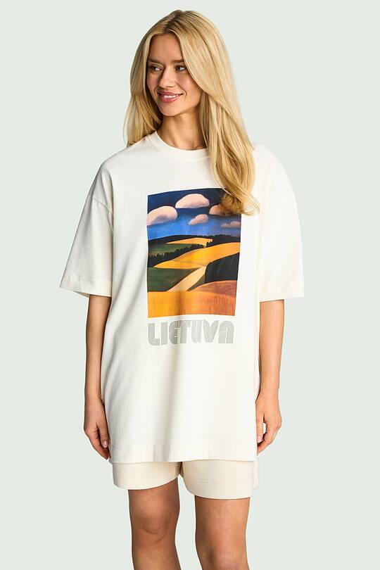 Medvilniniai marškinėliai trumpomis rankovėmis „Laukai“ 2 | Audimas