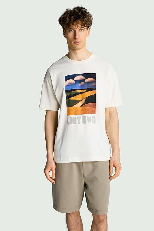 Medvilniniai marškinėliai trumpomis rankovėmis „Laukai“ 1 | Audimas