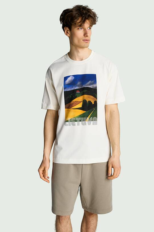 Medvilniniai marškinėliai trumpomis rankovėmis „Namukas“ 2 | Audimas