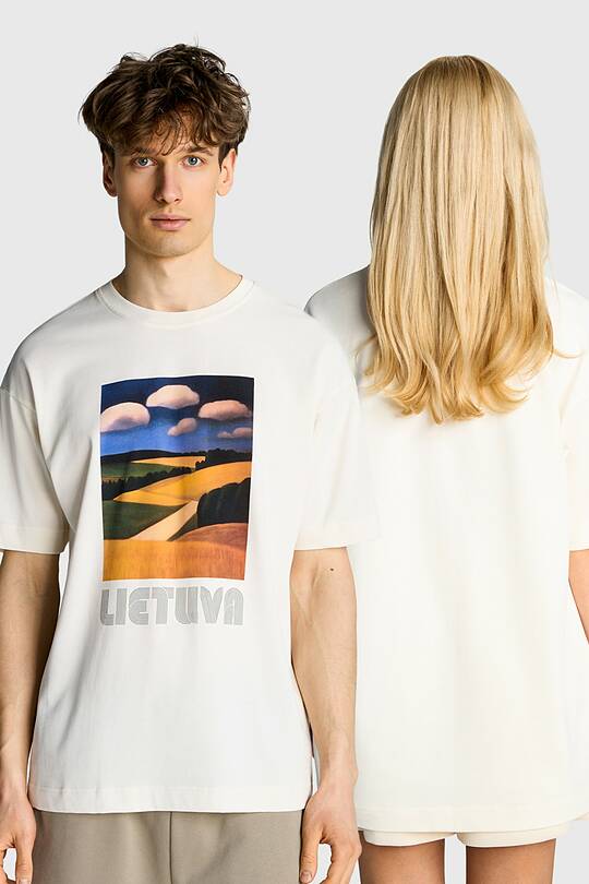 Medvilniniai marškinėliai trumpomis rankovėmis „Laukai“ 1 | Audimas