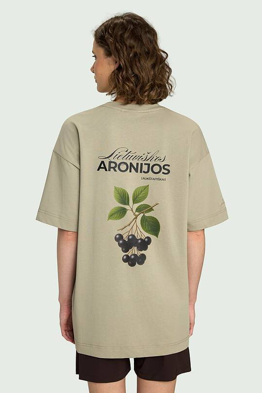 Medvilniniai marškinėliai trumpomis rankovėmis „Aronijos“ 2 | Audimas