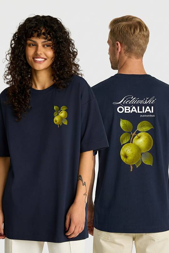 Medvilniniai marškinėliai trumpomis rankovėmis „Obaliai“ 1 | Audimas