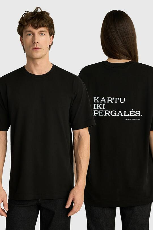 Medvilniniai unisex marškinėliai trumpomis „Kartu iki pergalės“ 1 | Audimas