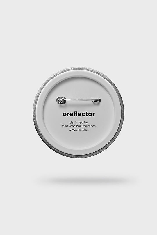 Atšvaitas OREFLECTOR MINI 38mm 2 | PILKA/MELANŽAS | Audimas