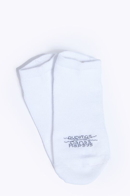 Trumpos medvilnės pluošto kojinės 3 | WHITE | Audimas