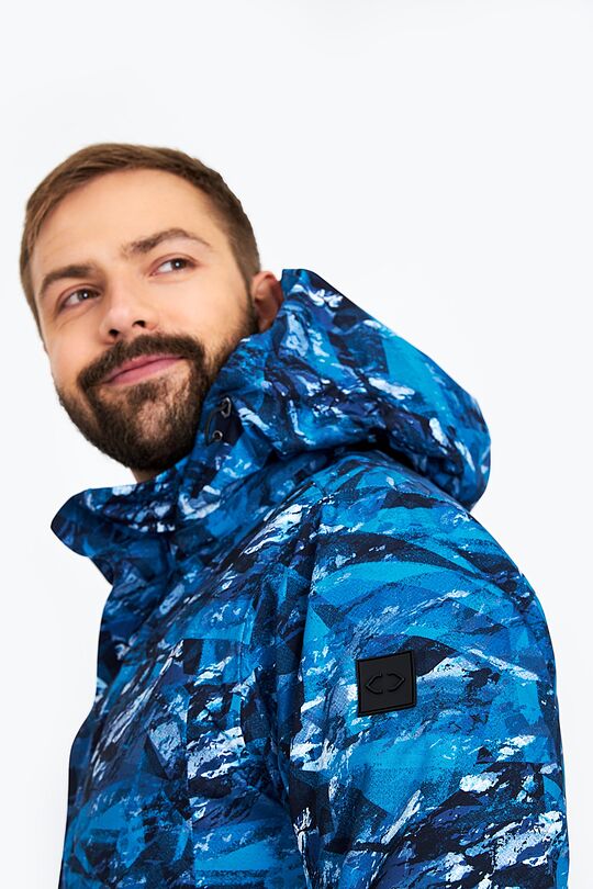 Ilga slidinėjimo striukė su THERMORE pašiltinimu 4 | MĖLYNA | Audimas