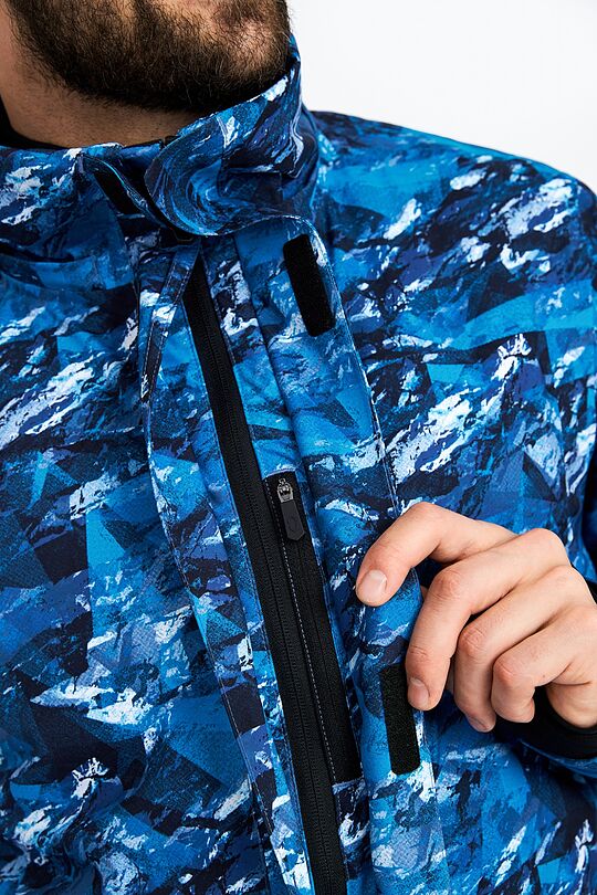 Ilga slidinėjimo striukė su THERMORE pašiltinimu 6 | MĖLYNA | Audimas