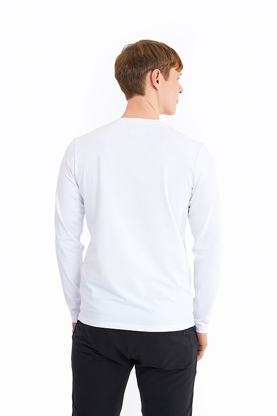 Marškinėliai ilgomis rankovėmis 2 | BALTA | Audimas
