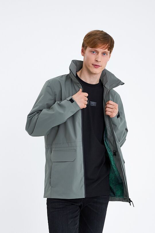 Lengva apsauganti nuo lietaus parka 4 | ŽALIA/CHAKI/SALOTINĖ | Audimas