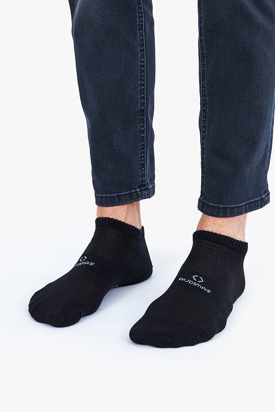 Trumpos medvilninės kojinės 1 | BLACK | Audimas
