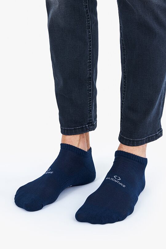 Trumpos medvilninės kojinės 1 | NAVY | Audimas