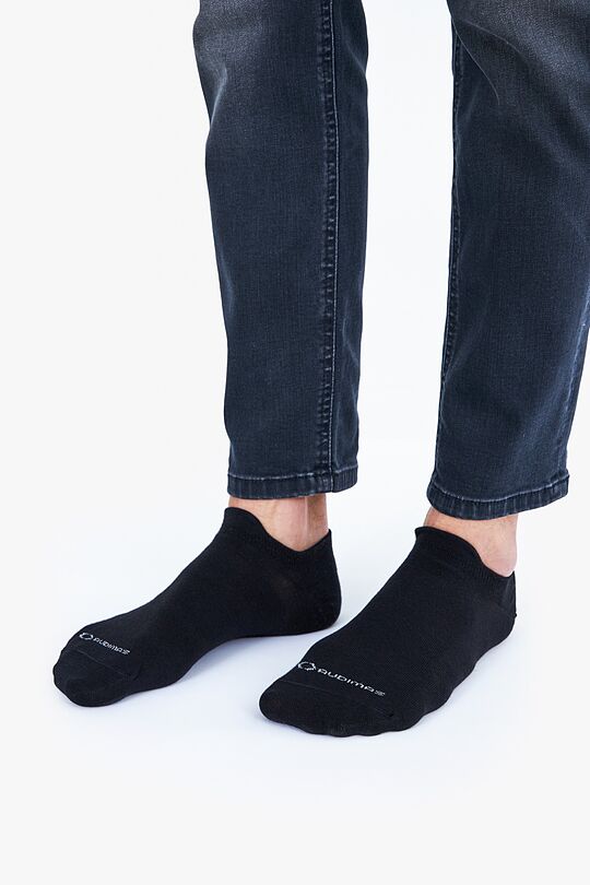 Trumpos medvilnės pluošto kojinės 1 | BLACK | Audimas