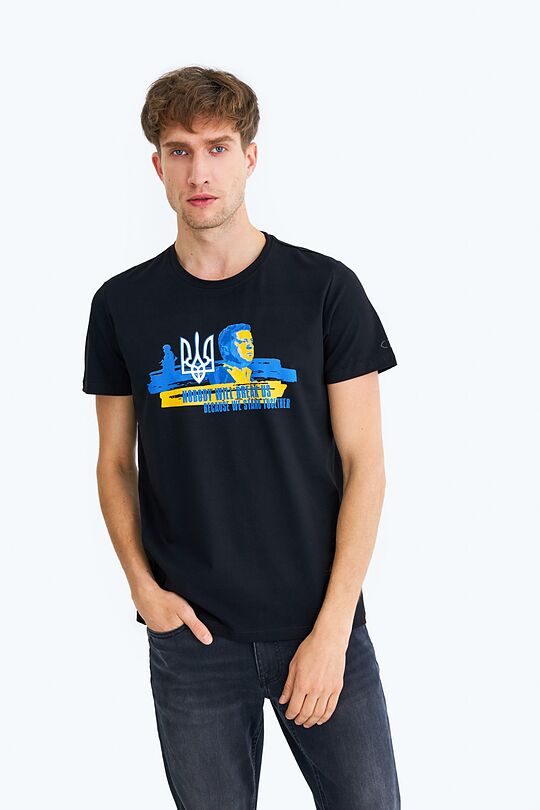 Kartu su Ukraina - marškinėliai 1 | BLACK P10 | Audimas