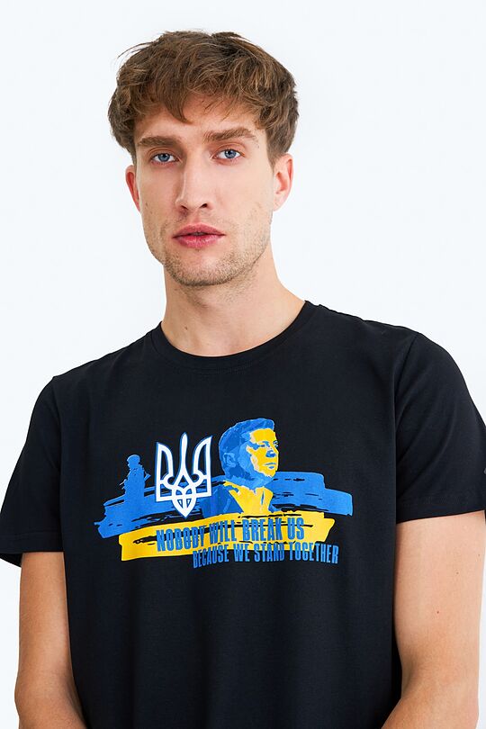 Kartu su Ukraina - marškinėliai 2 | BLACK P10 | Audimas