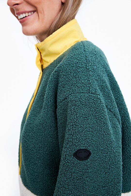 Atsegamas šiltas fliso džemperis 5 | ŽALIA | Audimas