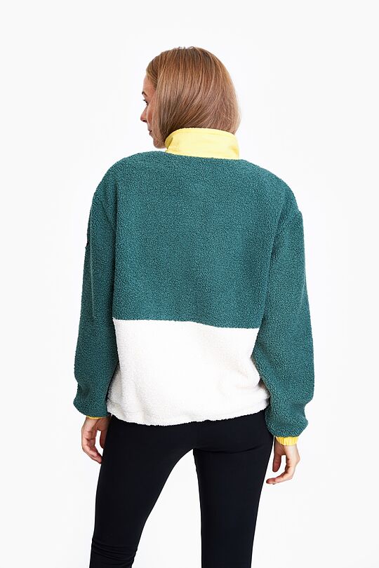 Atsegamas šiltas fliso džemperis 8 | ŽALIA | Audimas