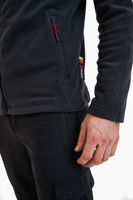 Polartec fliso džemperis su užtrauktuku 4 | JUODA | Audimas