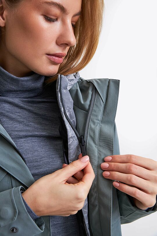 Dviejų dalių paltas su 5 000 membrana 8 | ŽALIA | Audimas