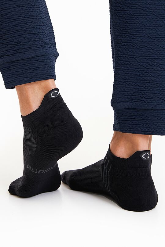 Trumpos sportinės kojinės 2 | JUODA | Audimas