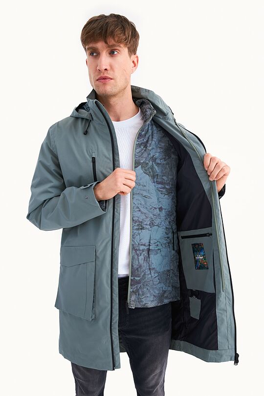 Dviejų dalių paltas su 10 000 membrana 8 | ŽALIA | Audimas