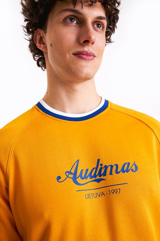 Retro stiliaus modalo džemperis 2 | ORANŽINĖ | Audimas