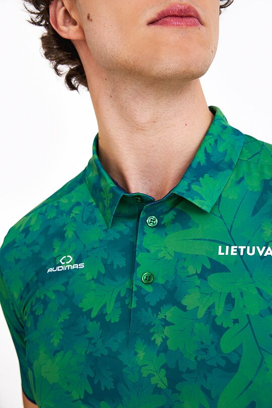 Polo Marškinėliai Ąžuolas 4 | ŽALIA | Audimas