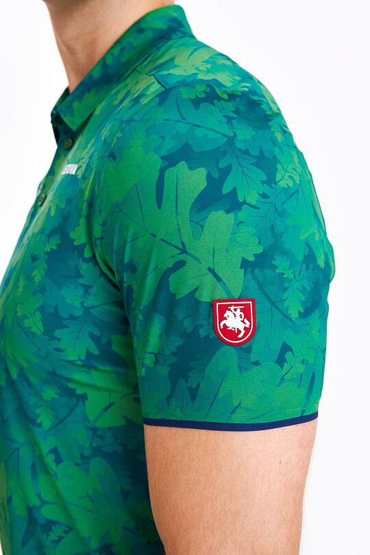 Polo Marškinėliai Ąžuolas 3 | ŽALIA | Audimas