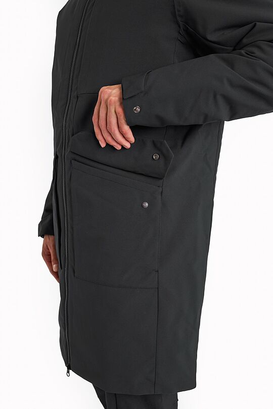 Ilga apsauganti nuo lietaus parka 5 | JUODA | Audimas