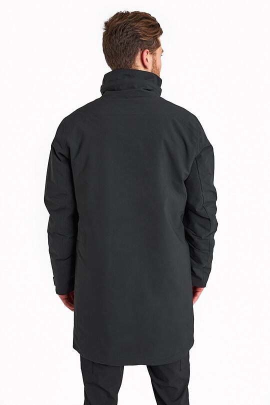Ilga apsauganti nuo lietaus parka 9 | JUODA | Audimas