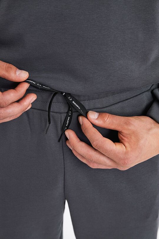 Organinės medvilnės kelnės 4 | TAMSIAI PILKA | Audimas