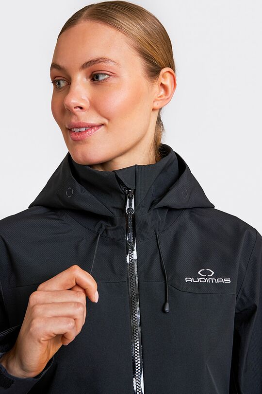 Striukė nuo vėjo ir lietaus Hardshell 4 | JUODA | Audimas
