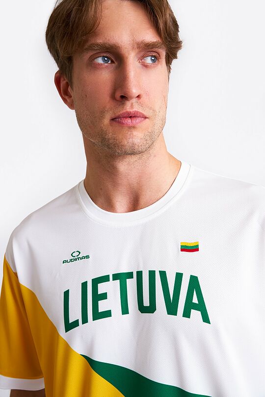 Nacionalinės kolekcijos sportiniai marškinėliai 3 | BALTA | Audimas