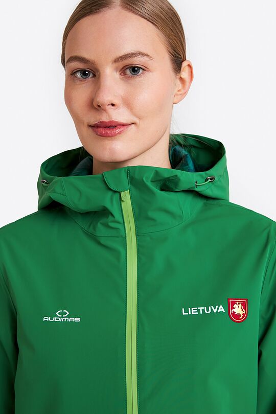 Nacionalinės kolekcijos striukė nuo lietaus 3 | ŽALIA | Audimas
