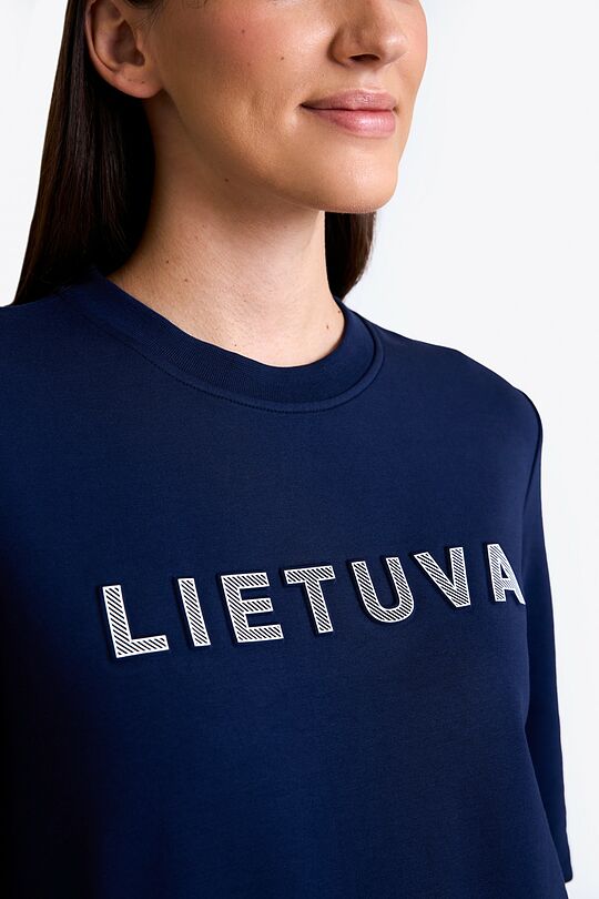 Nacionalinės kolekcijos  džemperis LIETUVA 3 | MĖLYNA | Audimas
