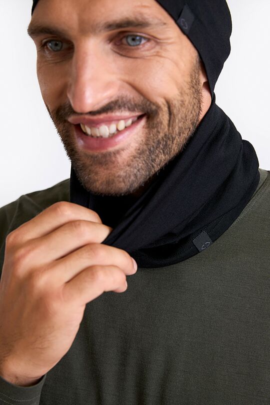 Merino vilnos kaklo mova 3 | JUODA | Audimas