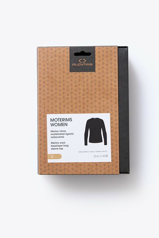 Merino vilnos apatiniai marškinėliai 7 | JUODA | Audimas