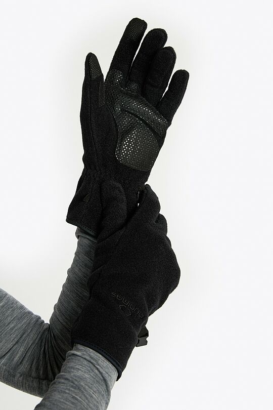 Polartec 100 Series flisinės pirštinės 1 | JUODA | Audimas