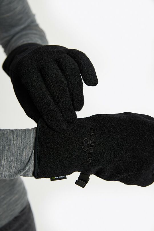 Polartec 100 Series flisinės pirštinės 2 | JUODA | Audimas
