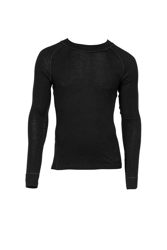 Merino vilnos apatiniai marškinėliai 1 | JUODA | Audimas
