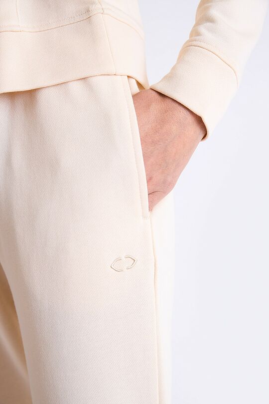 Medvilninės kelnės su Modalo pluoštu 4 | KREMINĖ | Audimas